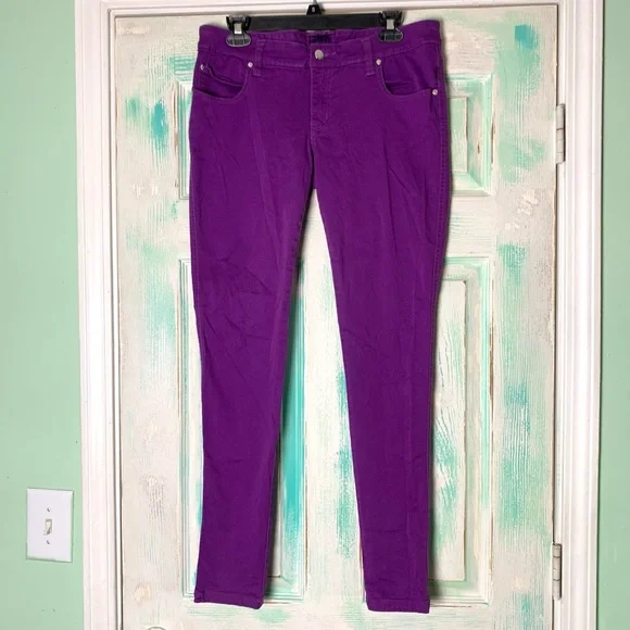 🌵Tripp NYC Purple Denim Skinny Jeans Size 13🌵 - Picture 3 of 6